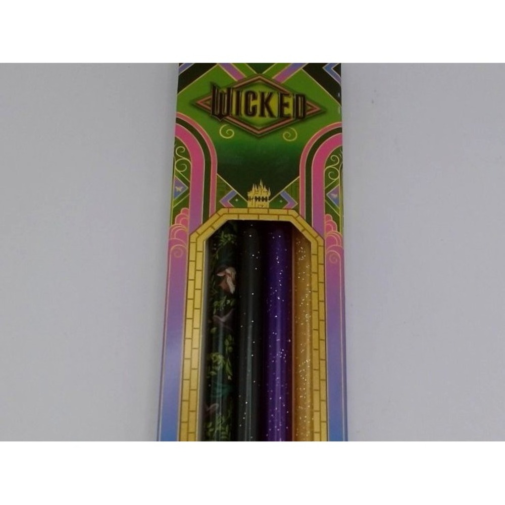CharCharms 4pk 40oz Water Bottle Straws Wicked Elphaba, BRAND NEW IN BOX